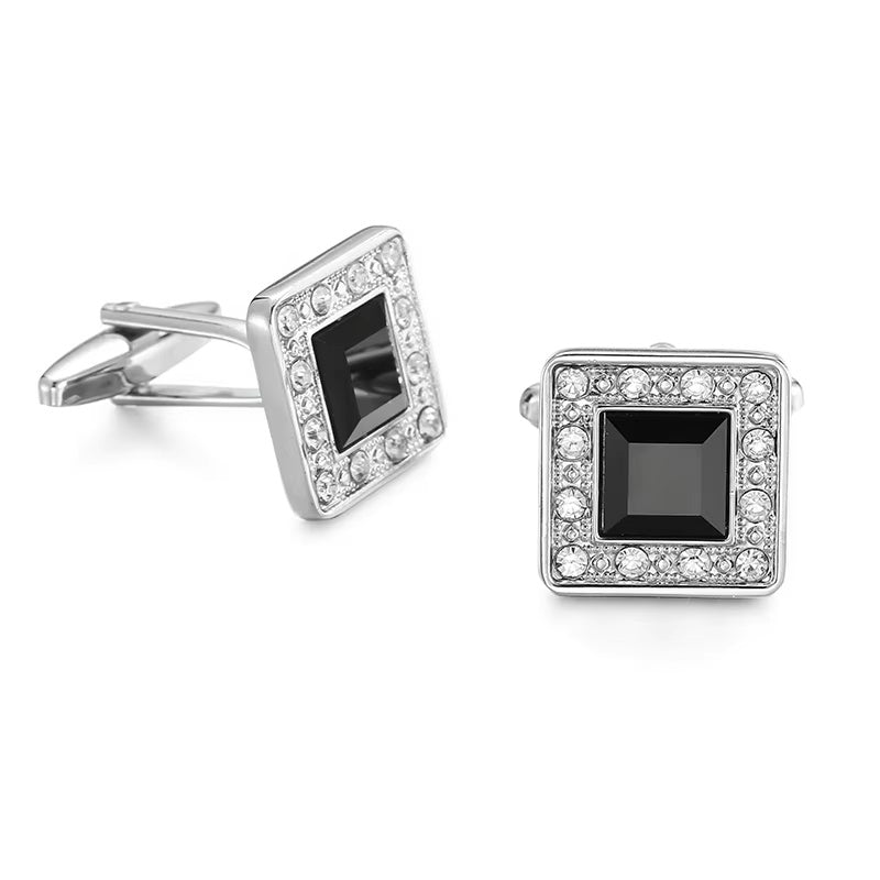 Bristol Black Statement Square Cufflinks
