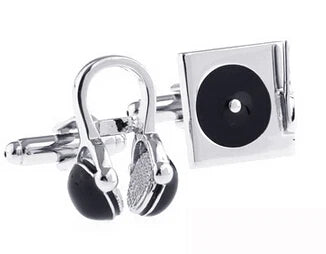 Turn Table and Headphones Cufflinks