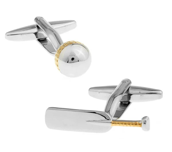 thumbnail image 2 of Cricket Bat And Wicket Cufflinks | Cricket Cufflinks Gift Ideas 2 of 12