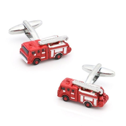 Fire Engine Themed Cufflinks