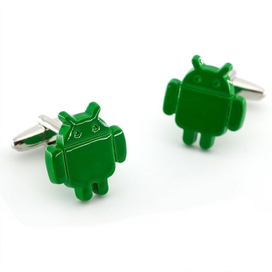 Little Green Anti-Apple Man Cufflinks